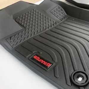 Stabile Produktion Auto Fußmatten für Jeep Wrangler JK JL Allwetter 3D TPE Teppiche Auto Bodenbeläge
