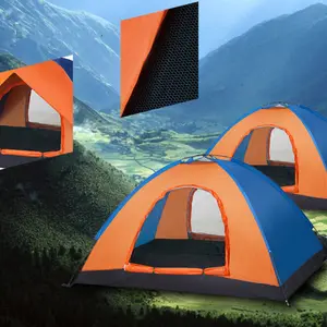 2021 쉬운 자동 야외 가족 캔버스 낚시 비치 텐트 방수 Tente 드 캠핑 여행 텐트 4 인