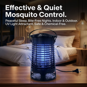Lampe <span class=keywords><strong>anti</strong></span>-moustiques d'intérieur à choc électrique, tue-moustiques, piège à insectes, attrape-mouches, attractif UV, dispositif de lutte antiparasitaire - Product Image 1