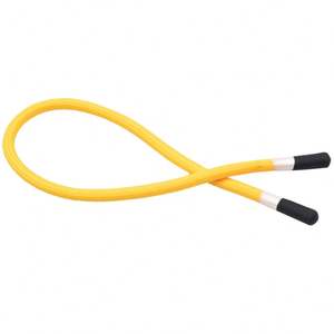 Cuerda Elástica de Silicona Amarilla, Cuerda Redonda de Silicona con Cabeza de Poliéster, 3mm-6mm, Tamaño Personalizable - Product Image 1