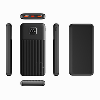 Batería Externa Portátil de Alta Capacidad de 10000 mAh con Pantalla LED ABS, Carga Rápida de 22.5 W, Doble USB