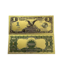 Billets de banque américains de tous les styles, anciens billets de dollar plaqués or 24 carats, billets commémoratifs en feuille d'or pour collectionneurs