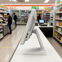 Sistema POS Profesional con Pantalla Táctil de 15 Pulgadas, Intel Core I3/i5/i7, 10 Puntos Táctiles, Windows, Bluetooth/WiFi para Restaurantes, Tiendas y Negocios