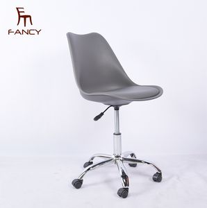 Muebles de oficina de diseño Simple, <span class=keywords><strong>silla</strong></span> giratoria de <span class=keywords><strong>escritorio</strong></span>, comedor, pata de acero, asiento de plástico, moderna, giratoria, ordenador, oficina, <span class=keywords><strong>tulip</strong></span>án - Product Image 6