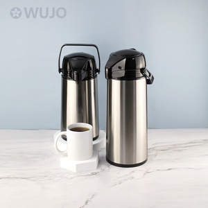 Thermos <span class=keywords><strong>à</strong></span> vide <span class=keywords><strong>à</strong></span> pompe WUJO 1l 1.9l, thermos <span class=keywords><strong>à</strong></span> eau chaude, théière, flacon avec doublure en <span class=keywords><strong>verre</strong></span> - Product Image 2