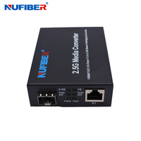 2,5G Glasfaser-zu-Ethernet-Medienkonverter SC RJ45 Anschluss, 2,5G Transceiver Kompatibel mit Standard SC/PC Glasfaser-Patchkabel