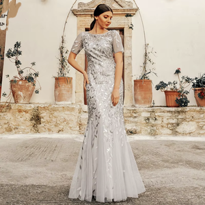 डी एंड एम सुरुचिपूर्ण अनुक्रमण शाम के कपड़े महिलाओं और आकार की पोशाक मैक्सी पार्टी दुल्हन के कपड़ों की महिला पोशाक - Product Image 2