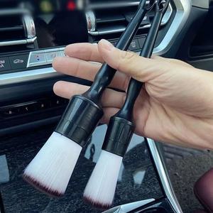 Brosse à poils doux pour l'intérieur de la <span class=keywords><strong>voiture</strong></span>, brosse de <span class=keywords><strong>nettoyage</strong></span> des espaces de sortie d'air, console centrale navigateur écran clé détail brosse - Product Image 5