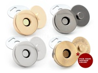 Boutons Magnétiques Fermoir Solide de Qualité pour Sac à Main Couture Sacs à Main Fermetures 6 Pack MNL (18mm, Gunmetal