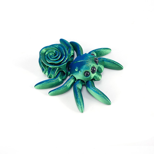 Stampa 3D simpatico ragno rosa giocattolo ornamento per auto regalo per bambini giunti mobili con dinosauro congelato fatto 1/12 di vetro - Product Image 3