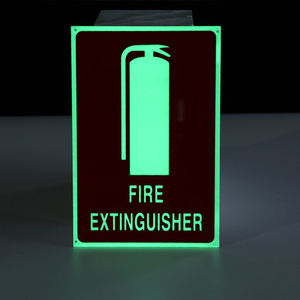 Señal de tráfico luminiscente personalizada, placa de aluminio fotoluminiscente, extintor de incendios y hidrante, señal de advertencia de seguridad - Product Image 4