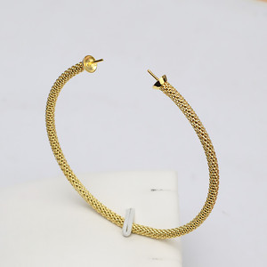 Pulsera Elástica de Malla de Plata S925 Hecha a Mano, Estilo Coreano con Doble Perla, Cadena de Moda para Mujer - Product Image 1