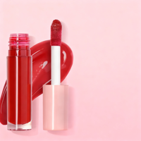 Gloss à lèvres transparent perlé de haute qualité, personnalisation de maquillage ciblée, vente en gros, marque privée, longue durée, hydratant