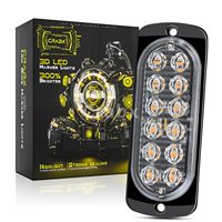 Super Lumineux 12 SMD Voiture LED Panne Clignotant D'urgence Côté Lumière Auto Avertissement Grille Stroboscopique Lumières pour Voiture Camion SUV