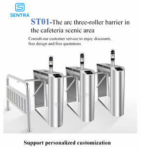 Code QR Sentra-ST01 pour <span class=keywords><strong>entrée</strong></span> en acier inoxydable, sécurité de la salle de sport, <span class=keywords><strong>porte</strong></span> tournante à trois pieds - Product Image 2