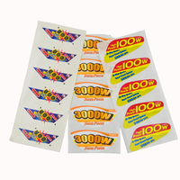 Autocollants adhésifs frontaux OEM/ODM Qiantak en polycarbonate, PVC, PET, résistants aux UV, imperméables, étiquettes graphiques personnalisées