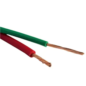 PVC 7 fils toronnés en cuivre pur 8 10 12 14 awg 600V THW TW fils et câbles électriques pour le câblage de la maison