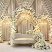 Hochzeitsblumen Luxuriöser Weißer Anpassbarer Hintergrund - Weißer Luxuriöser Blumenhintergrund für Hochzeiten & Veranstaltungen