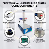 Máquina de Marcado Láser de Fibra Industrial de 50W 100W con Fuente Raycus, Engraver de Escritorio con Autoenfoque para Metal, Acero Inoxidable, Logotipos, CNC, CE