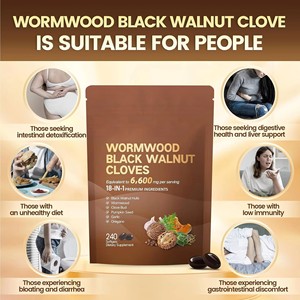 Suplemento Herbal <span class=keywords><strong>para</strong></span> Adultos en Cápsulas Blandas <span class=keywords><strong>de</strong></span> Artemisia, Nuez Negra y Clavo, <span class=keywords><strong>para</strong></span> el Apoyo Inmunológico (Dropshipping) - Product Image 6