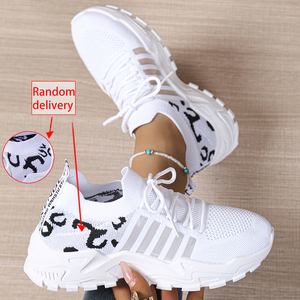 Zapatillas Chunky Retro de los 90 para Mujer - <span class=keywords><strong>Zapatos</strong></span> de Plataforma con Estampado <span class=keywords><strong>Animal</strong></span> y Comodidad Transpirable para Primavera/Verano - Product Image 3