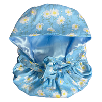Bonnet de chirurgien personnalisé imprimé avec doublure en satin, ajustable, pour femmes, OEM ODM