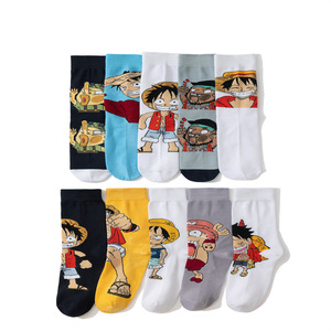 Chaussettes mi-mollet colorées à motifs originaux, style streetwear tendance, chaussettes en coton peigné pour hommes, chaussettes mi-mollet 2025 - Product Image 3