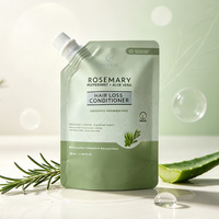 Pochette à bec verseur personnalisée 100 ml pour liquides cosmétiques, shampoing, soins capillaires, lotion, crème corporelle, emballage avec bouchon à vis
