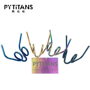 PYTITANS GR5 Ressorts de frein en titane pour étrier <span class=keywords><strong>Brembo</strong></span>, broche en alliage de titane en forme de R pour blocage d'axe, plaquette de frein - Product Image 5