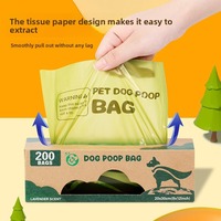 Offre Spéciale Grande Pull 100% Anti-fuite Pet Merde Compost Déchets Sac Ensemble Biodégradable Compostable Chien Merde Sacs pour Chien