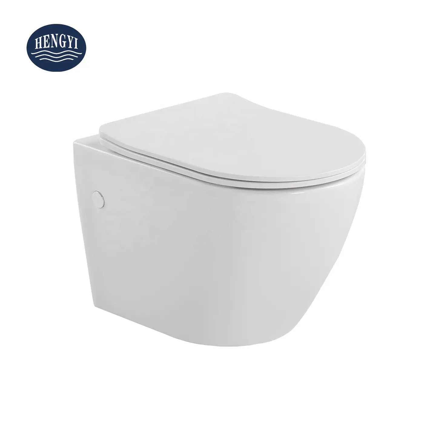 High Quality Standard Wall Hung WC Toilets Sanitary Ware Concealed Tank Modern Design Rimless Flushing