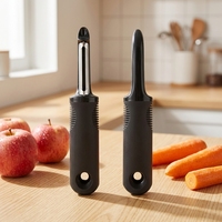 Premium 2-In-1 Roestvrijstalen Draaibare Groenteaardappelschiller Zachte Grip Gemakkelijk Handmatige Bediening Fruitwortelen Smart Draadloos