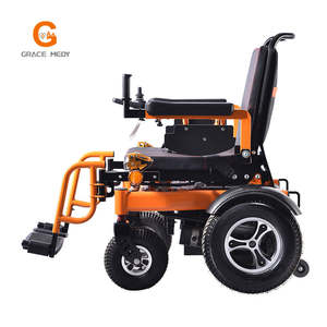 Cómodo Motor de potencia inteligente, silla de ruedas eléctrica todoterreno para adultos, asiento ancho, silla de ruedas eléctrica reclinable de aluminio - Product Image 2