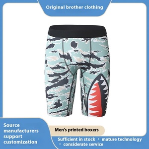 <span class=keywords><strong>Boxer</strong></span> Sportivi Caldi Autunno Inverno per <span class=keywords><strong>Uomo</strong></span>, Traspiranti, Lavorati a Maglia, Design a U Convesso, Stampa Animalier, Produzione ODM all'Ingrosso - Product Image 3