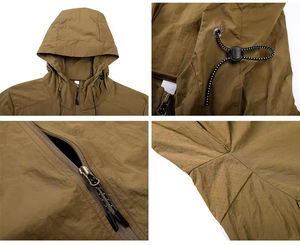 แจ็กเก็ตมีฮู้ดสำหรับตกปลาสำหรับทั้งชายและหญิง UPF 50 + ป้องกันแสงแดดผ้าสแปนเด็กซ์/ไนลอนระบายอากาศได้ดีในฤดูร้อน - Product Image 4