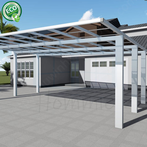 Polycarbonate Cantilever Auvent En Aluminium Restractabel Garage Utilisé En Métal Carport Pvc - Product Image 3