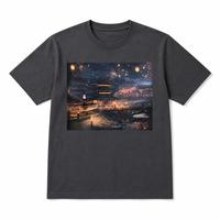 T-shirts décontractés pour hommes en jersey 100% coton lourd 240 grammes, impression sérigraphique, écologiques, personnalisez votre propre design et logo