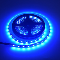 Bande LED flexible RGB 5050 double face, 20 m, 60 LED/m, DC24V, découpable, pour éclairage décoratif d'armoires intérieures