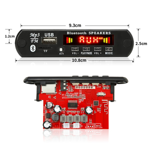 120W khuếch đại <span class=keywords><strong>MP3</strong></span> Board giải mã 2*60W 8-24V bluetooth5.0 xe máy nghe nhạc USB Mô-đun ghi âm <span class=keywords><strong>FM</strong></span> aux đài phát thanh cho loa rảnh tay - Product Image 4