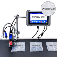 Impresora de Inyección de Tinta Térmica Inteligente Multilingüe en Línea, Impresora de Inyección de Tinta Conveniente para Imprimir Logotipos, Fechas y Códigos QR