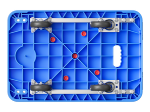 ไนลอนขนาดเล็กแพลตฟอร์มรถเข็น4นิ้วล้อสีดำ72x50 200กก. - Product Image 5