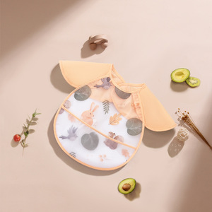 เสื้อผ้าเด็กผู้หญิงสวมใส่ย้อนหลังฤดูใบไม้ร่วงฤดูหนาวผ้ากันเปื้อนพียูกันน้ำมีกระดุมผ้ากันเปื้อนป้อนอาหารเด็กบางสไตล์กันสกปรกสำหรับ - Product Image 5