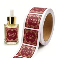 Étiquette autocollante en vinyle personnalisée, imperméable, de haute qualité, double face, couleur intégrale, pour cosmétiques et shampooings