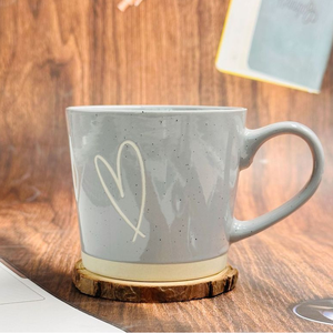China Manufacturer Painted Heart Detail Porcelain <b>Ceramic</b> <b>Mugs</b> Wholesale High Value White Business Gifts Nordic Style Food Safe - Product Image 4