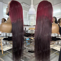 Perruques 360 en cheveux humains de grade 12A, Lace Front sans colle, Lace Frontal HD, longues et lisses, cuticules alignées, cheveux vietnamiens bruts, pour revendeurs