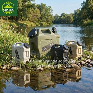 Seau tactique d'extérieur SunTop WT 12 L en PE avec robinet extérieur <span class=keywords><strong>pour</strong></span> le <span class=keywords><strong>camping</strong></span>, le stockage d'eau potable domestique et les voyages en voiture - Product Image 2