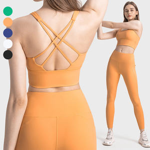 Soutien-gorge de sport personnalisé pour entraînement, haut confortable et sexy, maintien élevé, soutien-gorge de sport à dos croisé avec coussinets, inserts, bonnets de soutien-gorge de sport - Product Image 5