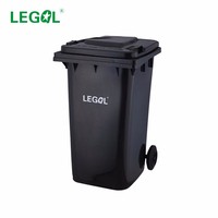 Cubo de basura de plástico con etiqueta de 240 litros, 120 litros, 100 litros, Cubo de basura con ruedas, cubos de reciclaje de polvo, cubos de basura para exteriores