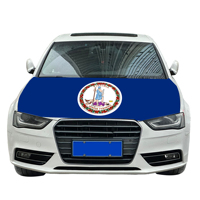 Vente en gros 120x150cm Virginie housses de capot de voiture drapeau abordable résistant à l'usure et durable couverture de capot de moteur de voiture