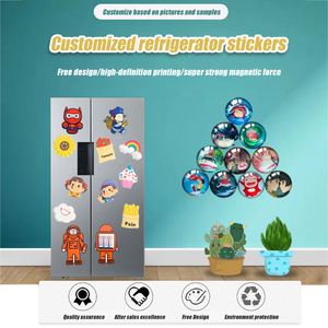 Imán de Refrigerador de Diseño Personalizado de Alta Calidad, Diseños de Estilos Variados, Estilo Exquisito y Lindo, Imán Adhesivo con Corte Personalizado, Diseño de Logotipo - Product Image 2